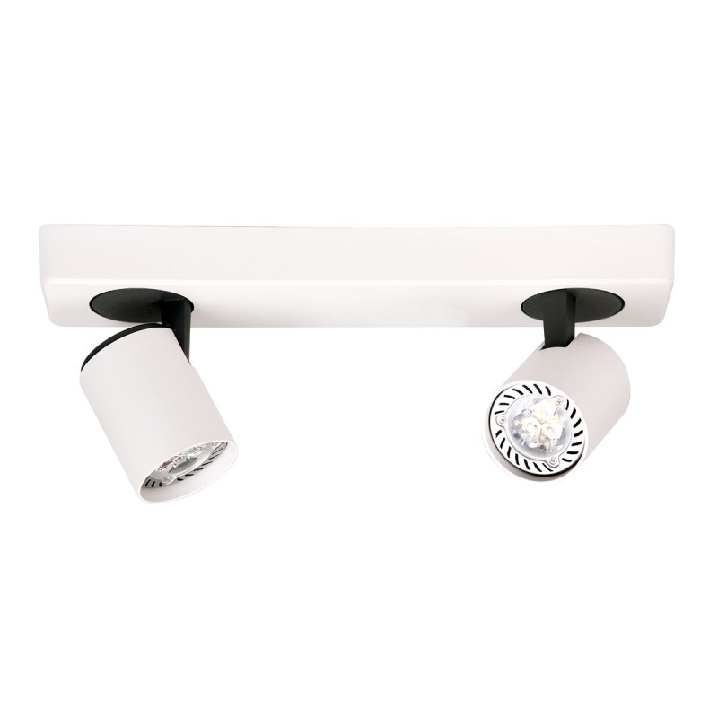 Lubinis šviestuvas Elvira 2xGU10 Smėlio Balta Smėlio Juoda (SPL-3142A-2-WH)