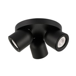 Lubinis šviestuvas Nuora 3xGU10 Juoda (SPL-2855-3C-BL)