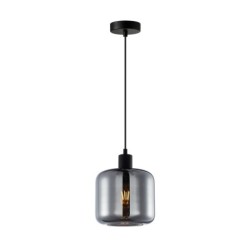 Pakabinamas šviestuvas Maluna 1xE27 Juoda Dūmų (PND-74920-1-BK-SG)