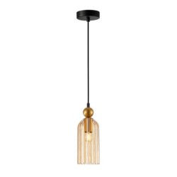 Pakabinamas šviestuvas Narisa 1xE27 Gintaro Aukso (PND-74839-1-GD-AMB)