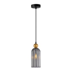 Pakabinamas šviestuvas Narisa 1xE27 Aukso Dūmų (PND-74839-1-GD-SG)