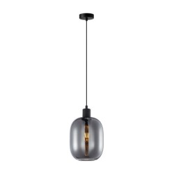 Pakabinamas šviestuvas Talia 1xE27 Juoda Dūmų (PND-36479A-1-BK-SG)