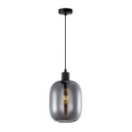 Pakabinamas šviestuvas Talia 1xE27 Juoda Dūmų (PND-36479A-1-BK-SG)