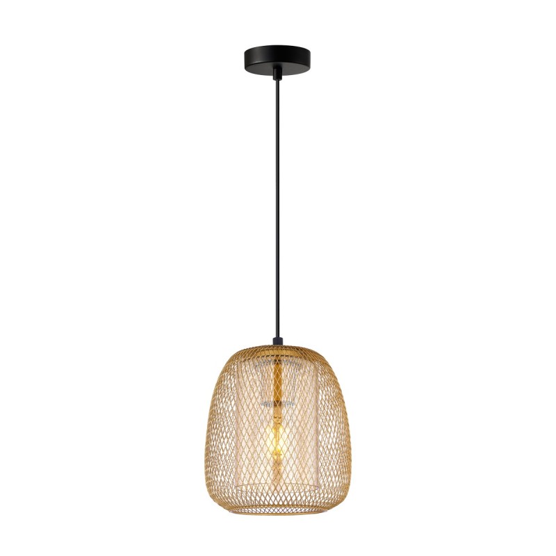 Pakabinamas šviestuvas Amiria 1xE27 Aukso (PND-28612-GD-AMB)