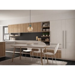 Pakabinamas šviestuvas Busco 1xE27 Gintaro Aukso (PND-30263-1A-BRO-AMB)