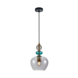 Pakabinamas šviestuvas Busco 1xE27 Aukso Juoda (PND-30263-1A-BRO-SG)