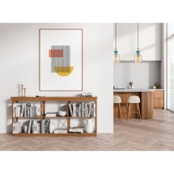 Pakabinamas šviestuvas Busco 1xE27 Aukso Juoda (PND-30263-1B-BRO-AMB)