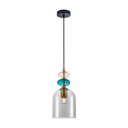 Pakabinamas šviestuvas Busco 1xE27 Aukso Juoda (PND-30263-1B-BRO-SG)
