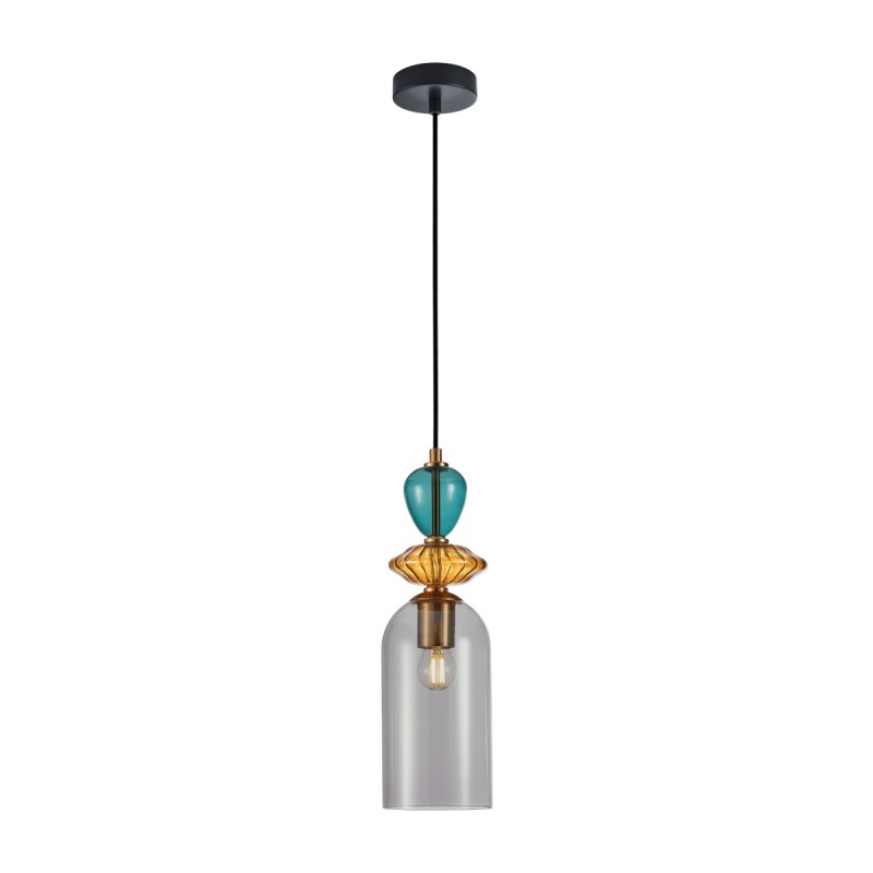Pakabinamas šviestuvas Busco 1xE27 Aukso Juoda (PND-30263-1C-BRO-SG)