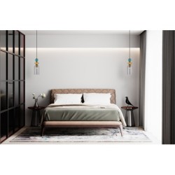 Pakabinamas šviestuvas Busco 1xE27 Aukso Juoda (PND-30263-1C-BRO-SG)