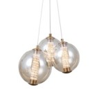 Pakabinamas šviestuvas Butero LED 12W 3000K Aukso (PND-34359-3-HBR-AMB)