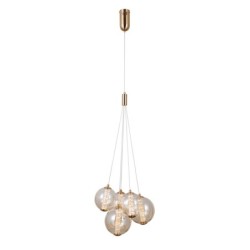 Pakabinamas šviestuvas Butero LED 20W 3000K Aukso (PND-34359-5-HBR-AMB)