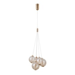 Pakabinamas šviestuvas Butero LED 20W 3000K Aukso (PND-34359-5-HBR-AMB)
