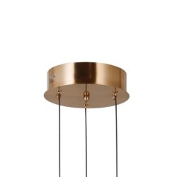 Pakabinamas šviestuvas Ganti LED 8W 3000K Aukso (PND-34362-3-HBR-OPAL)