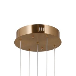 Pakabinamas šviestuvas Ganti LED 12W 3000K Aukso (PND-34362-5-HBR-OPAL)