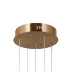 Pakabinamas šviestuvas Ganti LED 12W 3000K Aukso (PND-34362-5-HBR-OPAL)