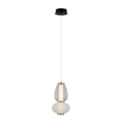 Pakabinamas šviestuvas Gastel LED 8W 3000K Juoda Balta Skaidri (PND-74937-2-BK)
