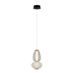 Pakabinamas šviestuvas Gastel LED 8W 3000K Juoda Balta Skaidri (PND-74937-2-BK)