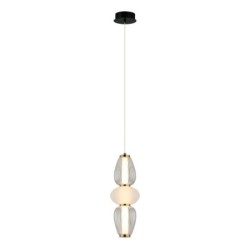 Pakabinamas šviestuvas Gastel LED 16W 3000K Juoda Balta Skaidri (PND-74937-3-BK)