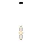 Pakabinamas šviestuvas Gastel LED 16W 3000K Juoda Balta Skaidri (PND-74937-3-BK)