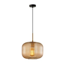 Pakabinamas šviestuvas Gavino 1xE27 Aukso (PND-26476-1-BRO-AMB)