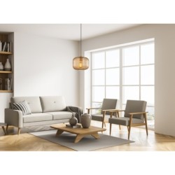 Pakabinamas šviestuvas Gavino 1xE27 Aukso (PND-26476-1-BRO-AMB)