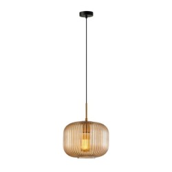 Pakabinamas šviestuvas Gavino 1xE27 Aukso (PND-26476-1-BRO-AMB)