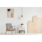 Pakabinamas šviestuvas Namos 1xE27 Žalvario (PND-27092A-MC-BRO)