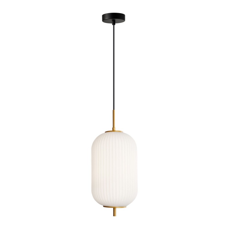 Pakabinamas šviestuvas Olmeto 1xE27 Aukso (PND-28798-1-GD-WH)