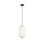 Pakabinamas šviestuvas Olmeto 1xE27 Aukso (PND-28798-1-GD-WH)