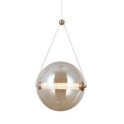 Pakabinamas šviestuvas Rastia LED 12W 3000K Aukso (PND-34361-L-HBR-AMB)