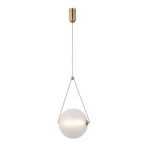 Pakabinamas šviestuvas Rastia LED 12W 3000K Aukso (PND-34361-L-HBR-OPAL)