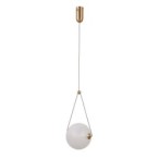 Pakabinamas šviestuvas Rastia LED 9W 3000K Aukso (PND-34361-M-HBR-OPAL)