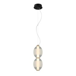 Pakabinamas šviestuvas Rinot LED 16W 3000K Juoda Balta Skaidri (PND-45372-2-WH-CL)