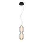 Pakabinamas šviestuvas Rinot LED 16W 3000K Juoda Balta Skaidri (PND-45372-2-WH-CL)