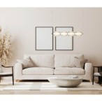Pakabinamas šviestuvas Rinot LED 29W 3000K Juoda Balta Skaidri (PND-45372-4-WH-CL)