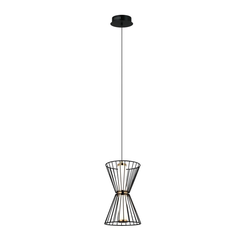 Pakabinamas šviestuvas Sanke LED 8W 3000K Juoda (PND-63849-2-BK)