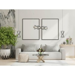 Pakabinamas šviestuvas Sanke LED 8W 3000K Juoda (PND-63849-2-BK)