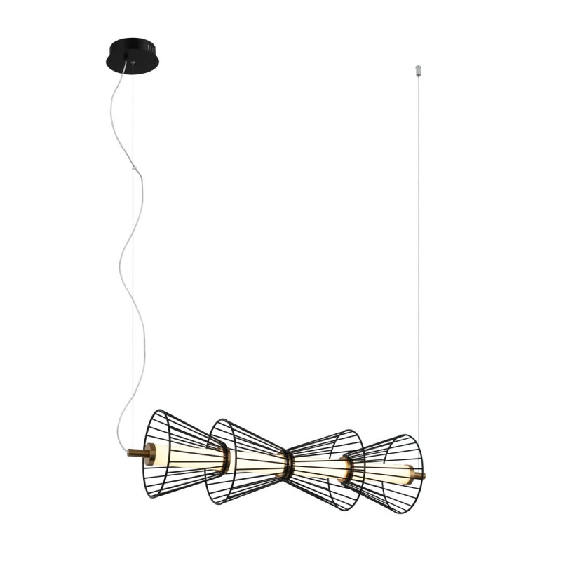 Pakabinamas šviestuvas Sanke LED 15W 3000K Juoda (PND-63849-4-BK)