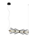Pakabinamas šviestuvas Sanke LED 15W 3000K Juoda (PND-63849-4-BK)