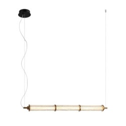 Pakabinamas šviestuvas Sanpo LED 19W 3000K Juoda Skaidri (PND-26384-3-GD-CL)