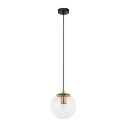 Pakabinamas šviestuvas Sarpo 1xE27 Žalvario (PND-58867-1S-BK-BRO)