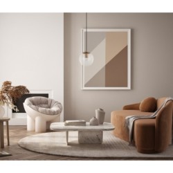 Pakabinamas šviestuvas Sarpo 1xE27 Žalvario (PND-58867-1S-BK-BRO)