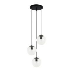 Pakabinamas šviestuvas Sarpo 3xE27 Juoda (PND-58867-3S-BK)