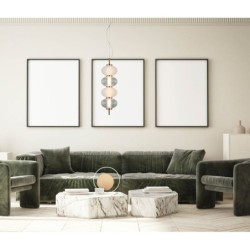 Pakabinamas šviestuvas Testa LED 16W 3000K Juoda Balta Skaidri (PND-84938-4V-BK)