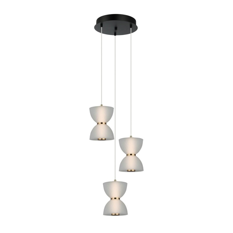 Pakabinamas šviestuvas Tica LED 22W 3000K Juoda Balta (PND-83949-3-BK)