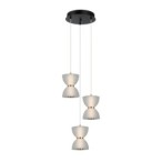 Pakabinamas šviestuvas Tica LED 22W 3000K Juoda Balta (PND-83949-3-BK)