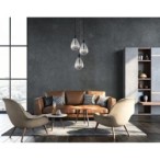Pakabinamas šviestuvas Zulo 3xE27 Juoda (PND-27812-3A-BK-SG)
