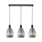 Pakabinamas šviestuvas Zulo 3xE27 Juoda (PND-27812-3-BK-SG)