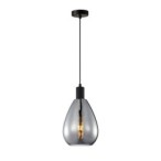 Pakabinamas šviestuvas Zulo 1xE27 Juoda (PND-27812-BK-SG)